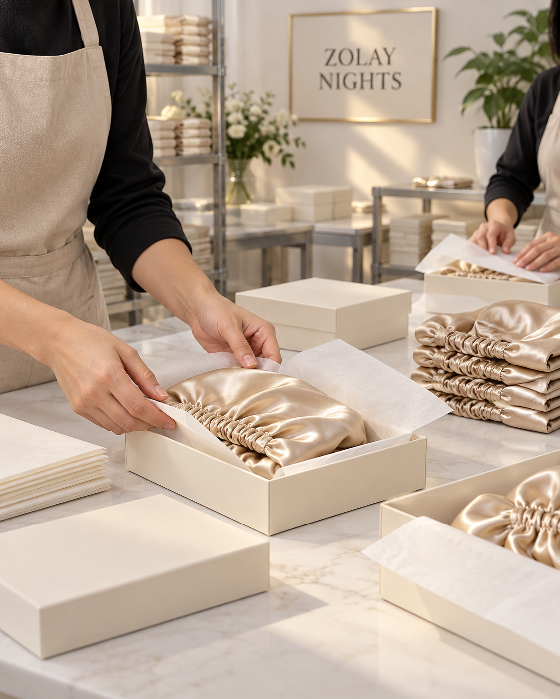 Zolay Nights packing studio