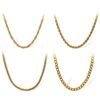 Textured Stainless Steel Chain Necklace Collection product image 5 Textured stainless steel chain necklace style and scale details