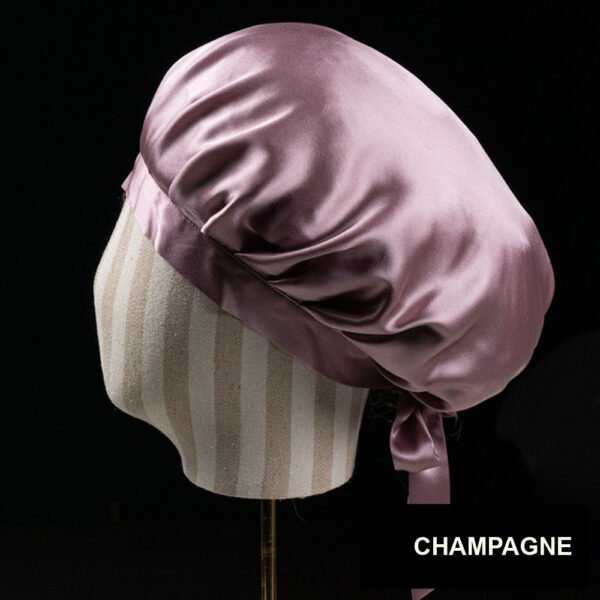 19 Momme Mulberry Silk Tie Bonnet product view 3