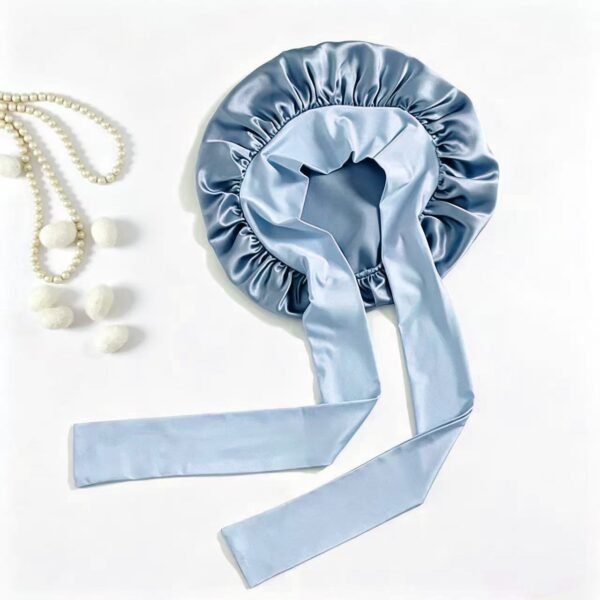 zn-series-6-09 Double-Layer Mulberry Silk Knit Tie Bonnet product view 5