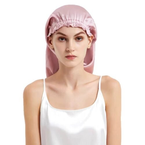 19 Momme Long Mulberry Silk Sleep Bonnet product view 1