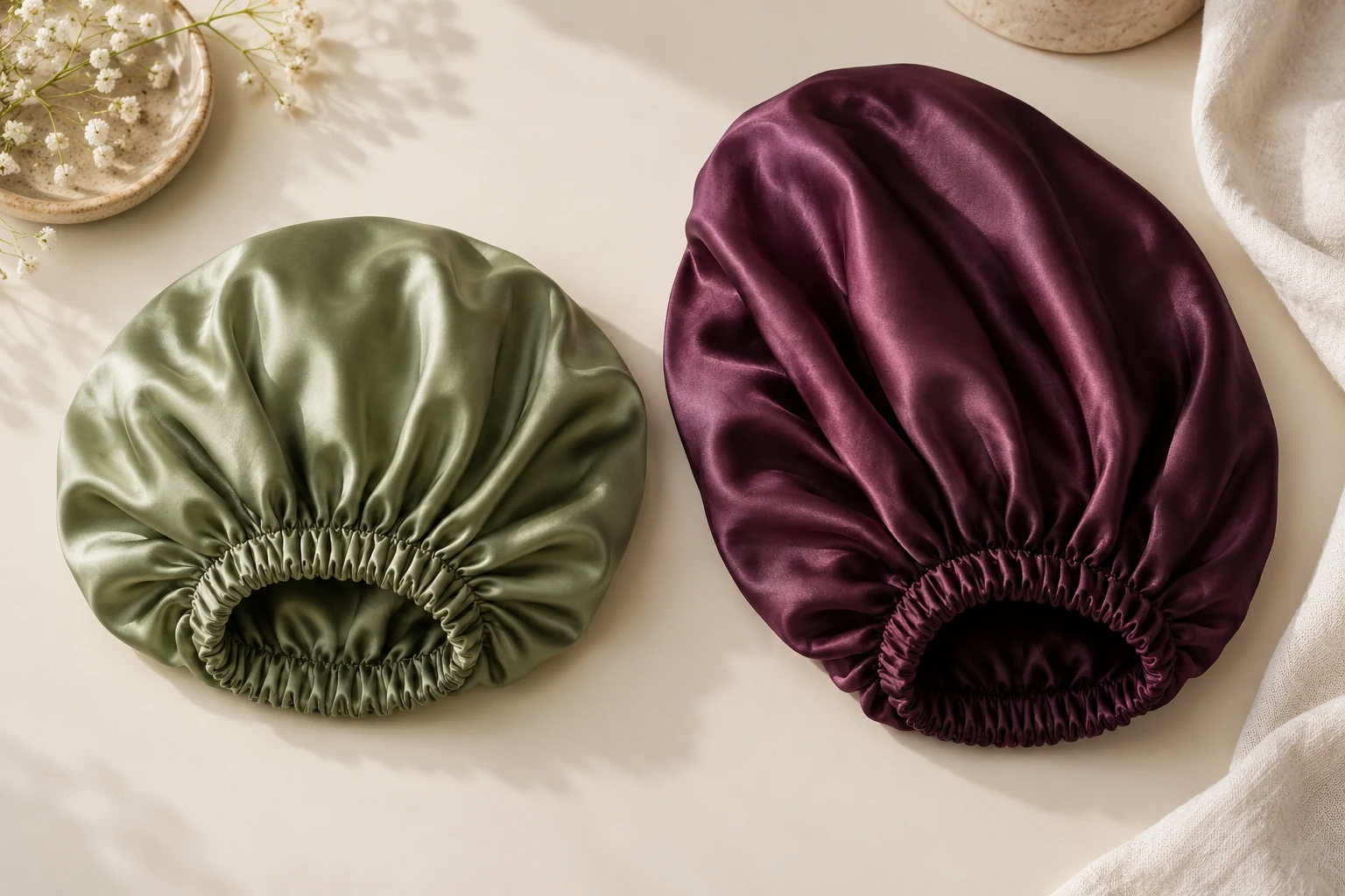 Two different generic bonnet crown shapes